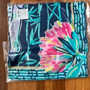 Lilly Pulitzer Tropical Floral Silk Scarf